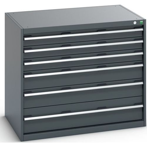 Warsztatowe szafki z szufladami Bott Cubio 200, 90 x 105 x 65-75 cm, 6 szuflad