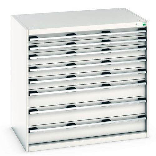 Szafki warsztatowe z szufladami Bott Cubio 200, 100 x 105 x 65-75 cm, 8 szuflad