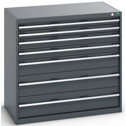 Szafki warsztatowe z szufladami Bott Cubio 200, 100 x 105 x 65-75 cm, 7 szuflad