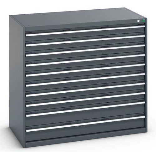 Szuflady warsztatowe Bott Cubio 200, 120 x 130 x 65-75 cm, 10 szuflad