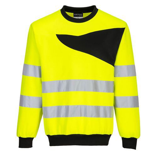 Bluza ostrzegawcza PW2, czarny/żółty