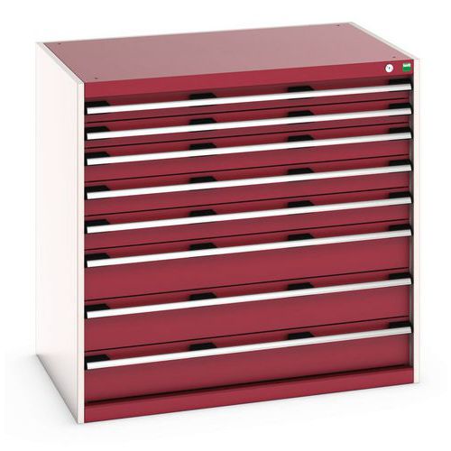 Szafki warsztatowe z szufladami Bott Cubio 200, 100 x 105 x 65-75 cm, 8 szuflad