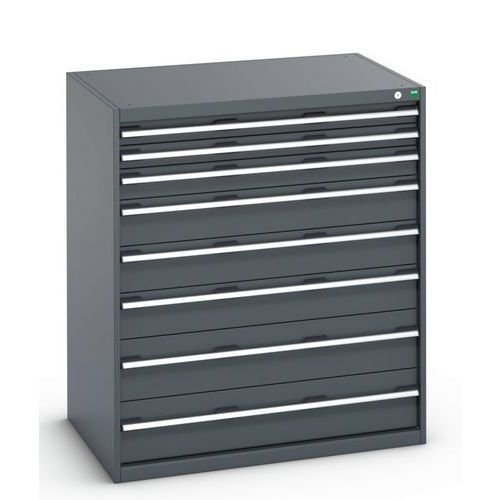 Szafki warsztatowe z szufladami Bott Cubio 200, 120 x 105 x 65-75 cm, 8 szuflad