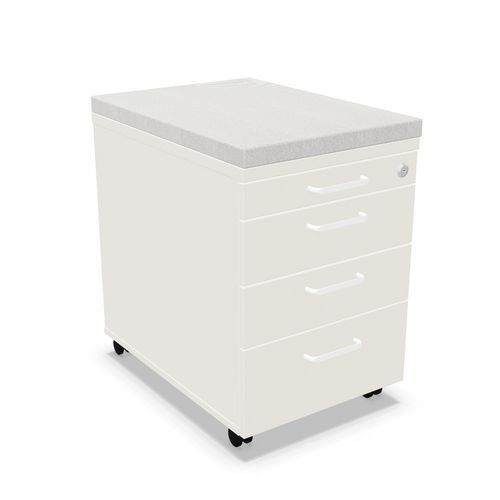 Kontener mobilny NowyStyl ES Padestal, 4 szuflady, 60 x 43 x 80 cm