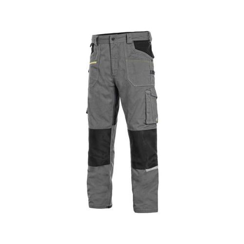 Spodnie CXS STRETCH, zimowe, męskie, szaro-czarne