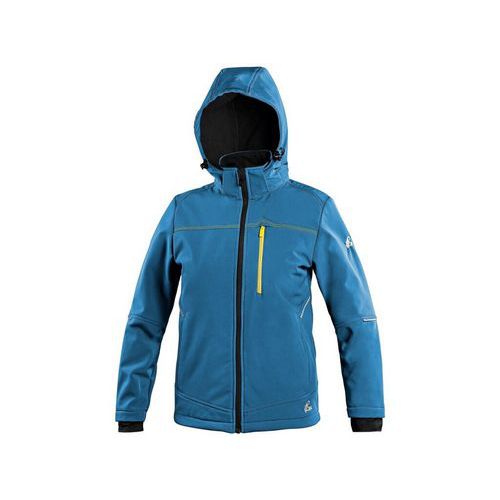 Kurtka CXS STRETCH, dziecięca, softshell, średni niebieski