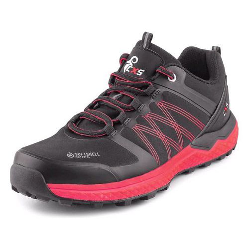 Buty CXS SPORT, półbuty, czarno-czerwone