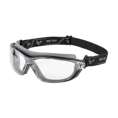 Okulary CXS-Opsis FORS, soczewki przezroczyste, czarno-szare