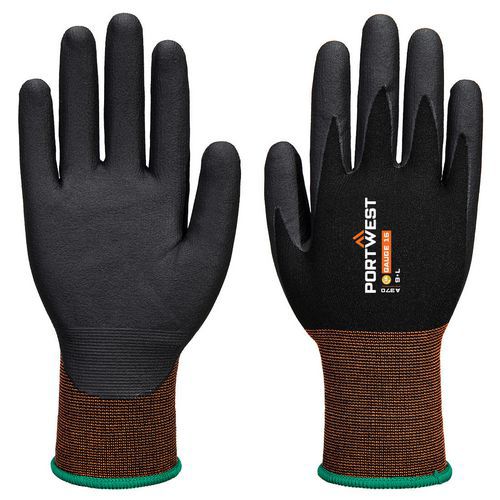 Rękawice GP Grip 15 z mikropianki nitrylowej, czarny