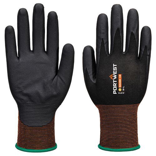 Rękawice GP Grip 18 z mikropianki nitrylowej, czarny