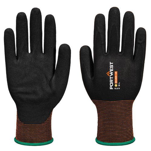 Rękawice GP Grip 18 powlekane piaskowanym nitrylem, czarny