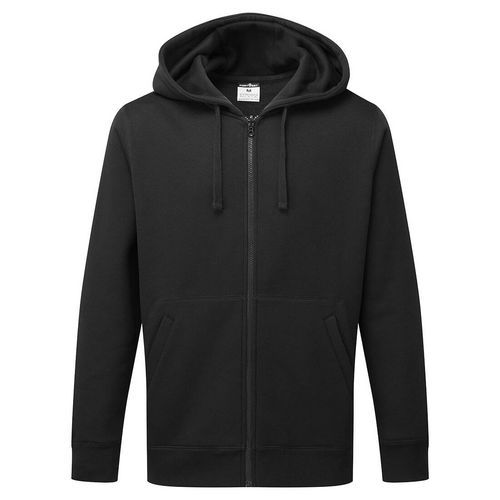Bluza z kapturem zapinana na zamek, czarny