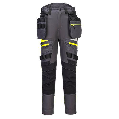 Damskie spodnie robocze DX4 z kaburami, szary