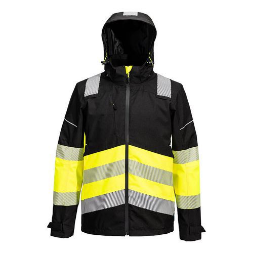 Kurtka wodoodporna i oddychająca PW3 Extreme, czarny/żółty