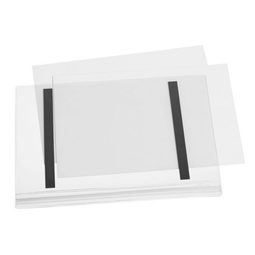 Trwała, magnetyczna, wodoodporna kieszeń na dokumenty, A4, 5 szt.