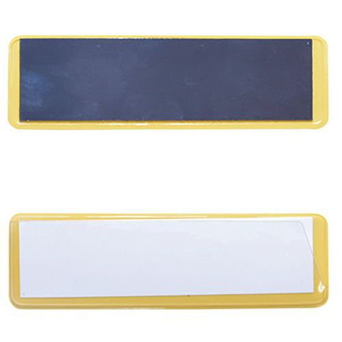 Tabliczki informacyjne na regały Manutan Expert, magnetyczne, 100 x 30 mm, 100 szt.