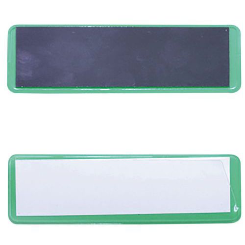 Tabliczki informacyjne na regały Manutan Expert, magnetyczne, 100 x 30 mm, 100 szt.