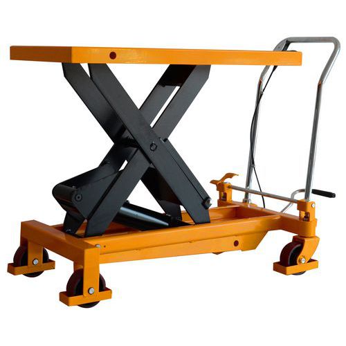 Mobilny hydrauliczny stół podnośnikowy Lift, do 750 kg, blat 100 cm × 51 cm