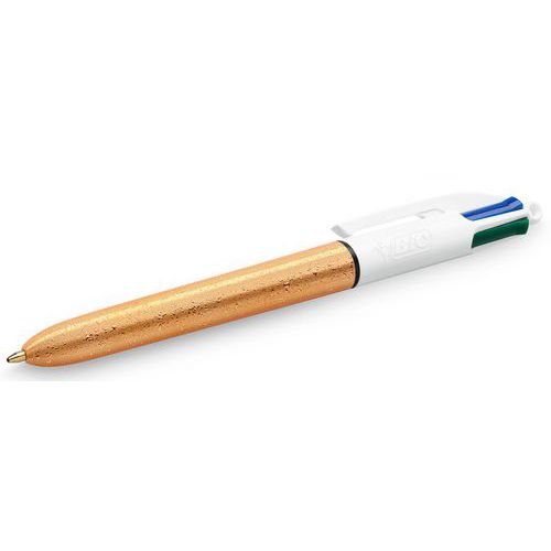 Długopisy BIC z matową złotą fakturą, 4 kolory, opakowanie 12 szt. Długopisy BIC z matową złotą fakturą, 4 kolory, opakowanie 12 szt.