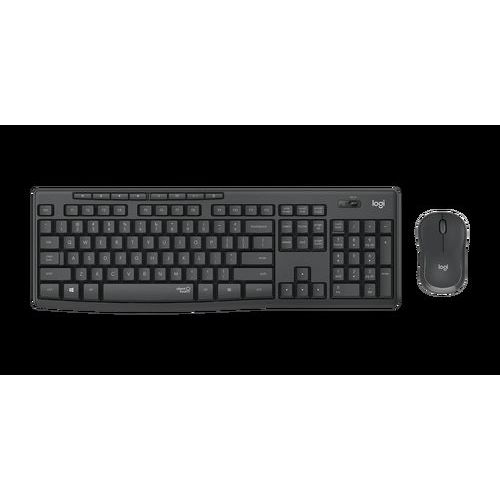 Zestaw bezprzewodowej klawiatury i myszy Logitech MK295, CZ/SK, czarny