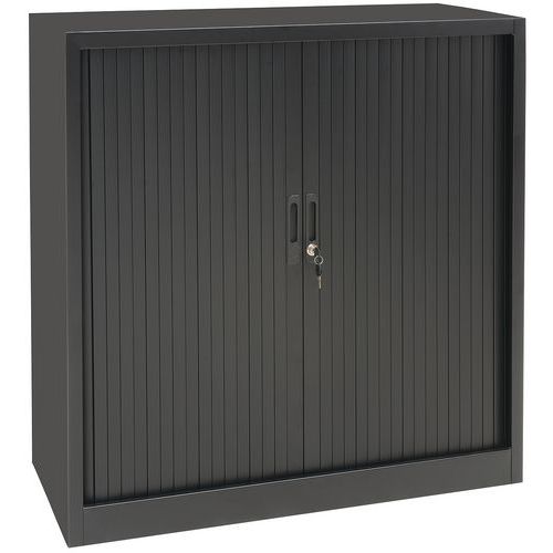 Szafy aktowe metalowe z roletą, 2 półki, 105 x 100 x 45,7 cm Szafy aktowe metalowe z roletą, 2 półki, 105 x 100 x 45,7 cm