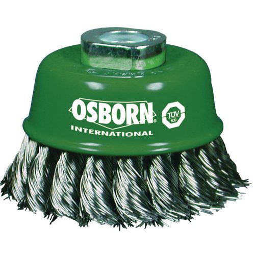OSBORN - Szczotki garnkowe ze stali nierdzewnej, 0,5 mm, M14 OSBORN - Szczotki garnkowe ze stali nierdzewnej, 0,5 mm, M14