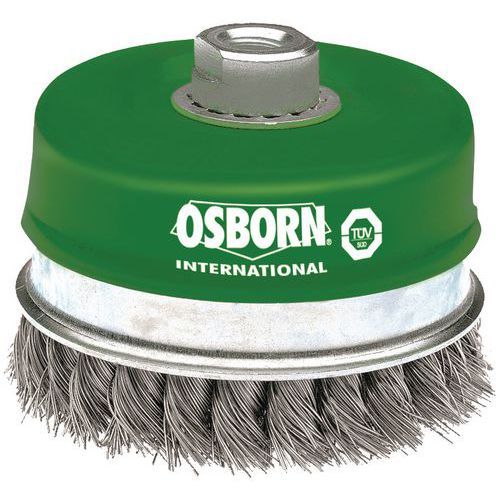 OSBORN - Szczotki garnkowe ze stali nierdzewnej, 0,5 mm, M14 OSBORN - Szczotki garnkowe ze stali nierdzewnej, 0,5 mm, M14