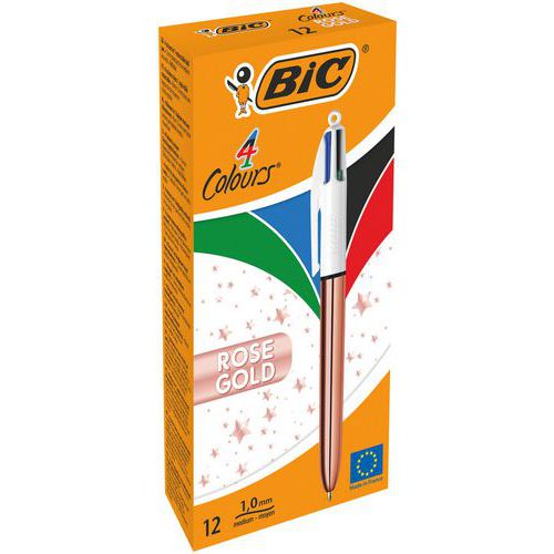Długopis BIC 4-Color Rose Gold, 12 szt. Długopis BIC 4-Color Rose Gold, 12 szt.