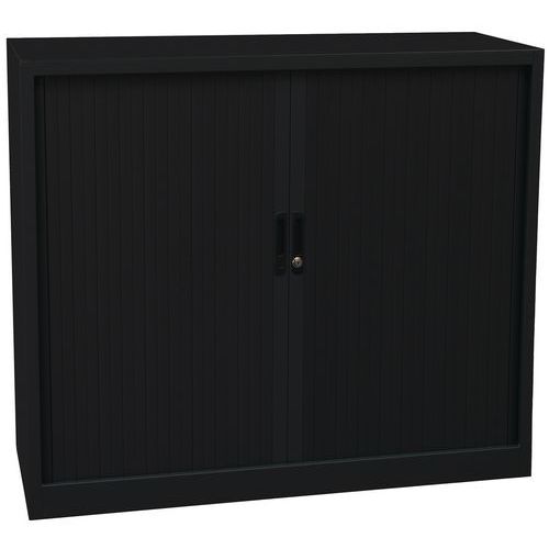 Szafy aktowe metalowe z roletą, 2 półki, 105 x 120 x 45 cm