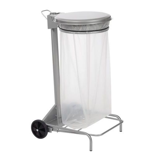 Stojak na worki na śmieci Collecroule Basic, mobilny, 110 l