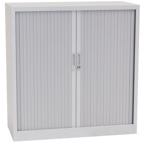 Szafy aktowe metalowe z roletą, 2 półki, 105 x 100 x 45,7 cm Szafy aktowe metalowe z roletą, 2 półki, 105 x 100 x 45,7 cm