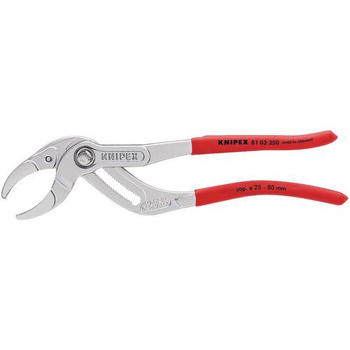 Szczypce dla hydraulików „siko” Knipex do syfonów i rur z tworzyw sztucznych, max średnica 75 - 80 mm