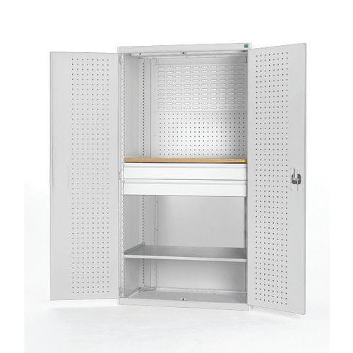 Szafki warsztatowe z szufladami Bott Cubio 160, multiplex, wys. 200 cm