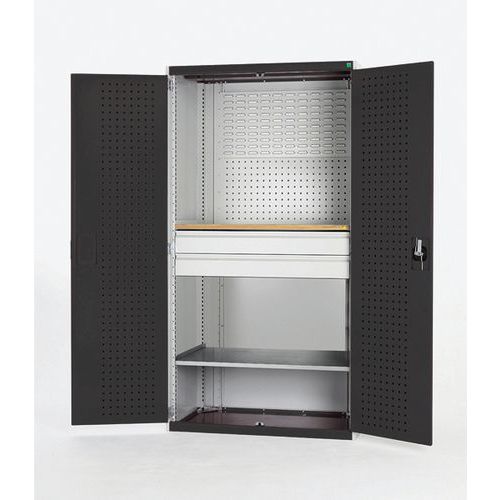 Szafki warsztatowe z szufladami Bott Cubio 160, multiplex, wys. 200 cm