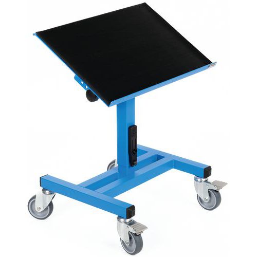Transportowy stojak podnośnikowy Sofame SRI2 z regulacją kąta nachylenia stołu, do 150 kg, wysokość 60 – 85 cm