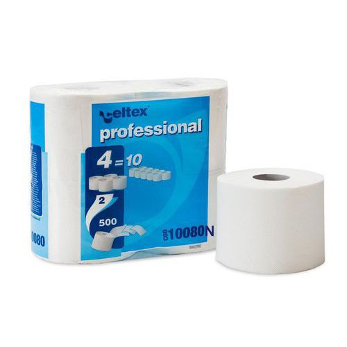 Papier toaletowy Celtex New Professional, 2-warstwowy, 500 listków, 4 szt.