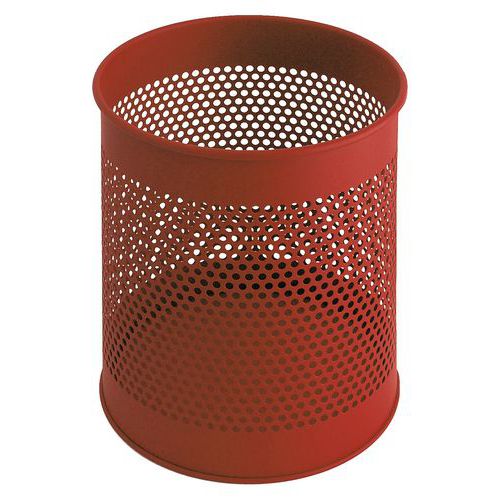Perforowany metalowy kosz na śmieci 15 l – Vepabins