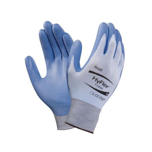 Rękawice polietylenowe Ansell HyFlex® 11-518 częściowo powlekane poliuretanem