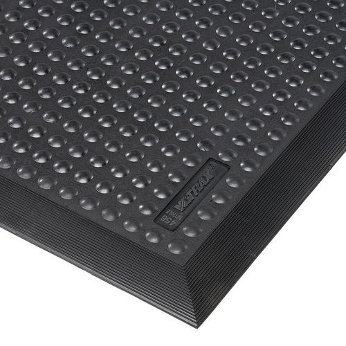 Nitrylowe maty przeciwzmęczeniowe Skystep™ z powłoką bąbelkową, czarne
