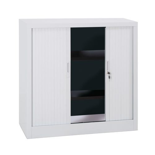 Metalowe szafy aktowe Manutan Expert z roletą, 105 x 100 x 45 cm Metalowe szafy aktowe Manutan Expert z roletą, 105 x 100 x 45 cm