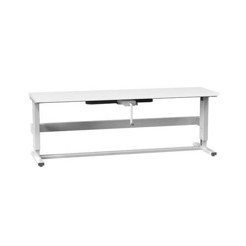 Stoły ERGO regulowane korbą, 2500 x 700 x 790 (1100) mm, LAMINO