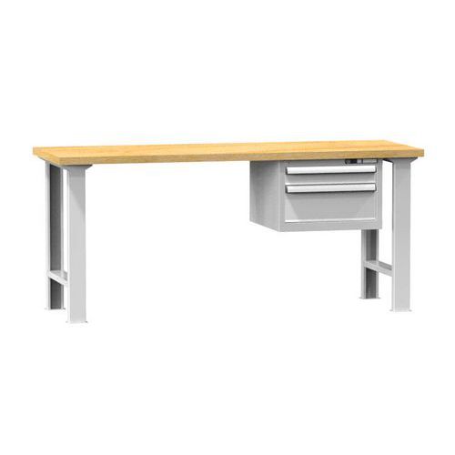 Stoły warsztatowe KOMBI BM4825, 2500 x 800 x 880 mm, MULTIPLEX
