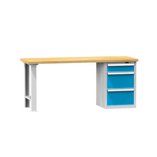 Stoły warsztatowe KOMBI EM4725, 2500 x 700 x 880 mm, MULTIPLEX