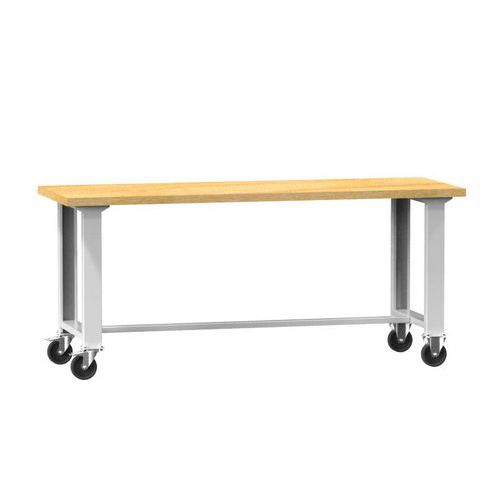 Stoły warsztatowe mobilne 88 x 150 x 70 cm, buk