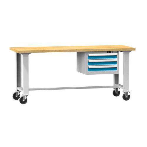 Mobilne stoły warsztatowe MPS3-815M, 1500 x 800 x 880 mm, MULTIPLEX