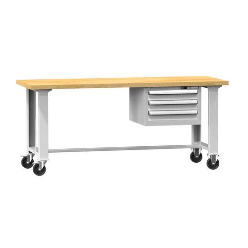 Mobilne stoły warsztatowe MPS3-815M, 1500 x 800 x 880 mm, MULTIPLEX
