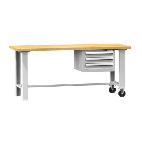 Mobilne stoły warsztatowe MPS6-815M, 1500 x 800 x 880 mm, MULTIPLEX