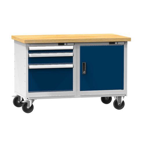 Mobilne stoły warsztatowe PPS-5M, 1200 x 700 x 810 mm, MULTIPLEX Mobilne stoły warsztatowe PPS-5M, 1200 x 700 x 810 mm, MULTIPLEX