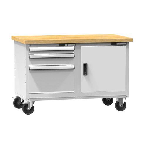 Mobilne stoły warsztatowe PPS-5M, 1200 x 700 x 810 mm, MULTIPLEX