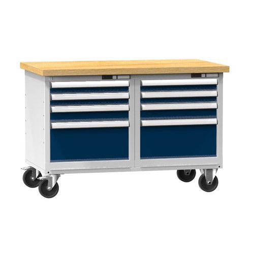 Mobilne stoły warsztatowe PPS-6M, 1200 x 700 x 810 mm, MULTIPLEX